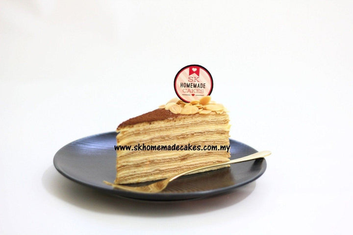 Almond Tiramisu Mille Crepe - Whole Cake (Available Daily) - SK Homemade Cakes-Small 15cm--