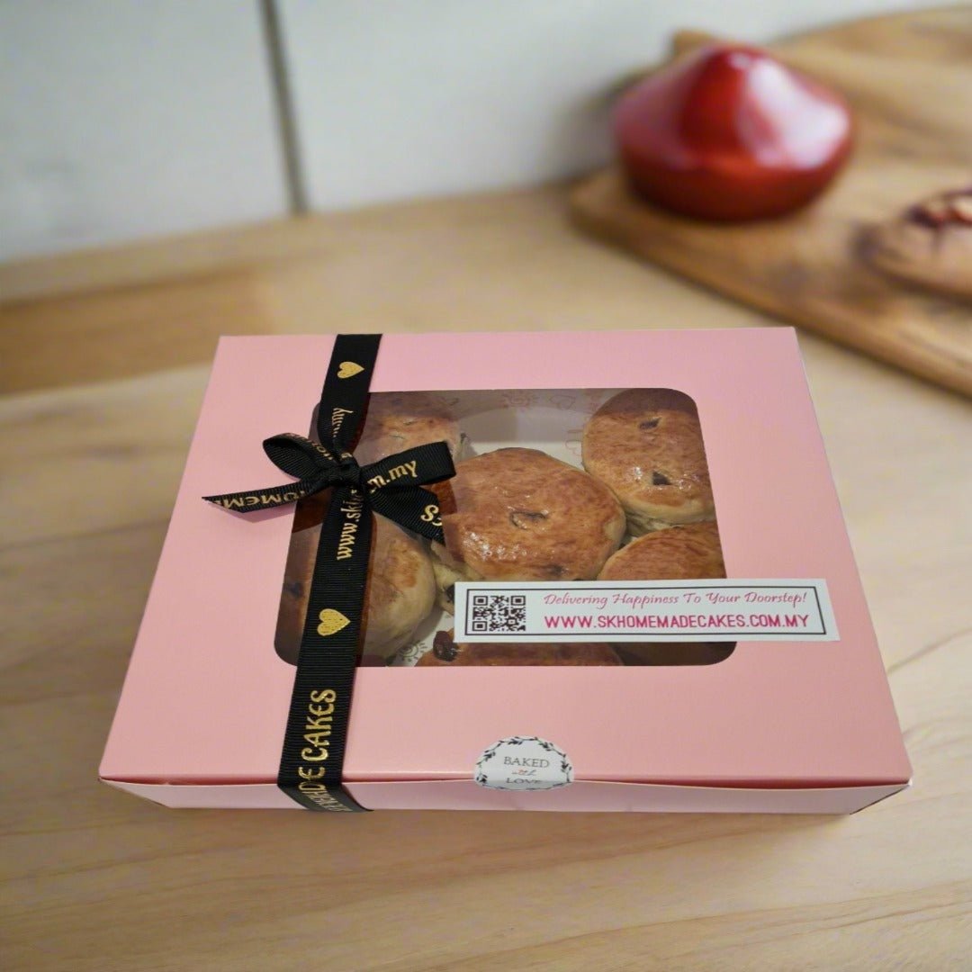 Cranberry Scones (Available Daily) - SK Homemade Cakes - 6pc in Gift Box - 