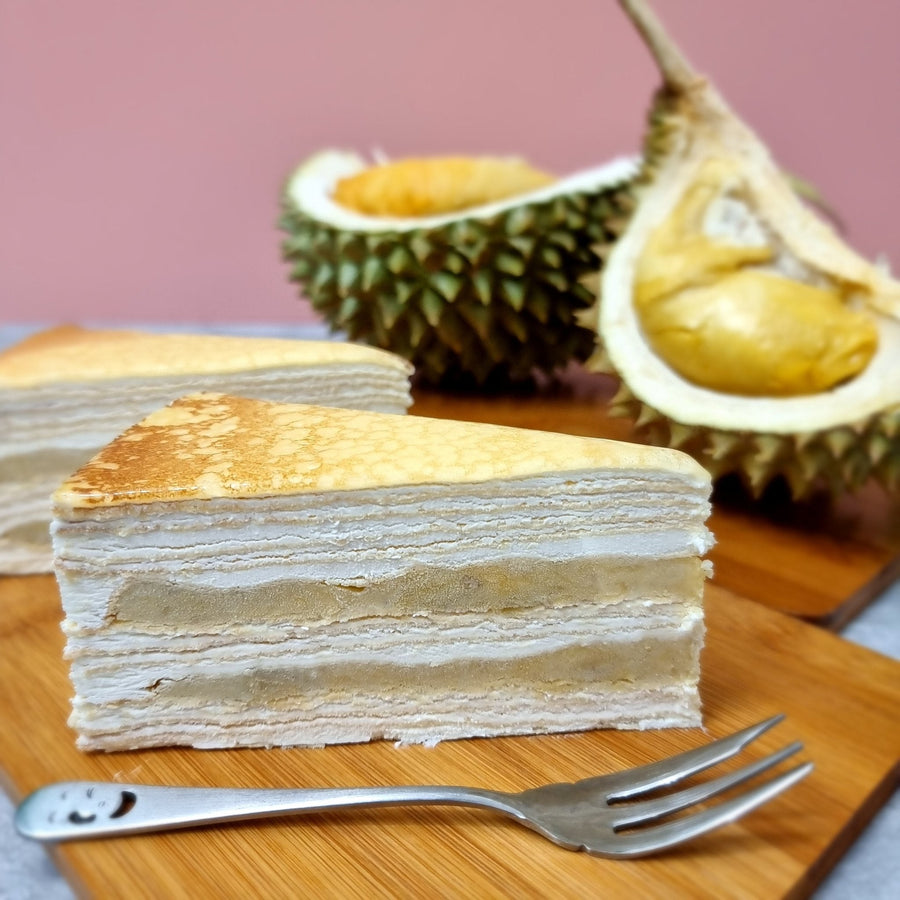 Durianlicious Mille Crepe - 20cm Whole Cake (Available Daily) - SK Homemade Cakes - Medium 20cm - 