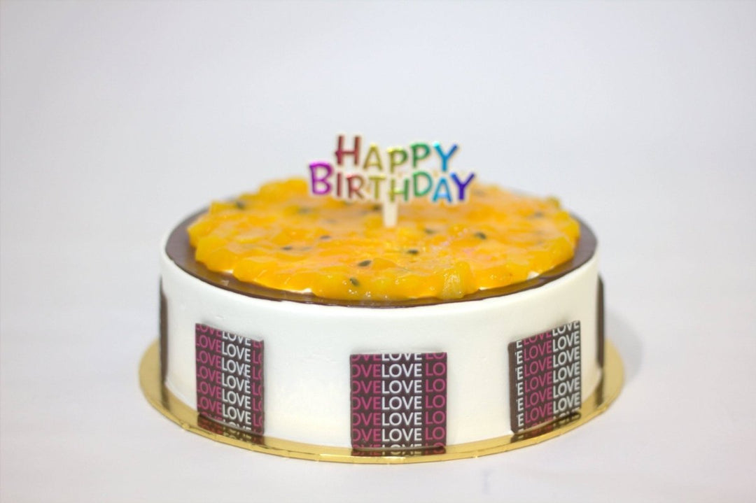 Eggless Mango Passion Fruit Cake - Whole Cake (Available Daily) - SK Homemade Cakes-Small 15cm--