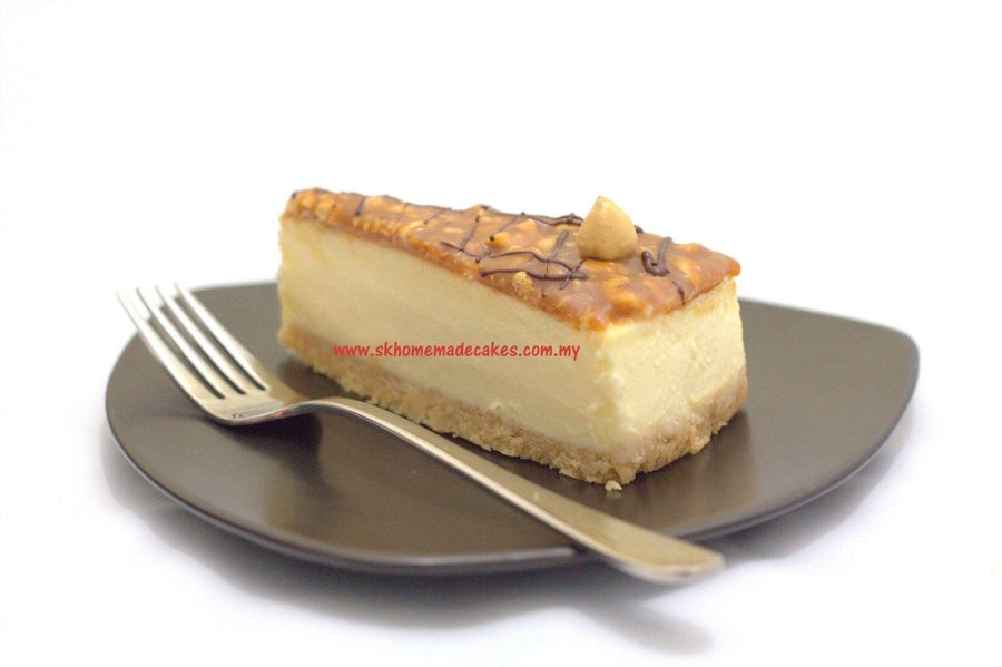 Eggless Salted Caramel Hazelnut Cheesecake - Whole Cake (5 days pre-order) - SK Homemade Cakes-Medium 20cm--