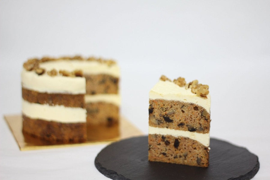 Eggless Vegetarian Carrot Walnut Cake - Whole Cake (Available Daily) - SK Homemade Cakes-Small 15cm--