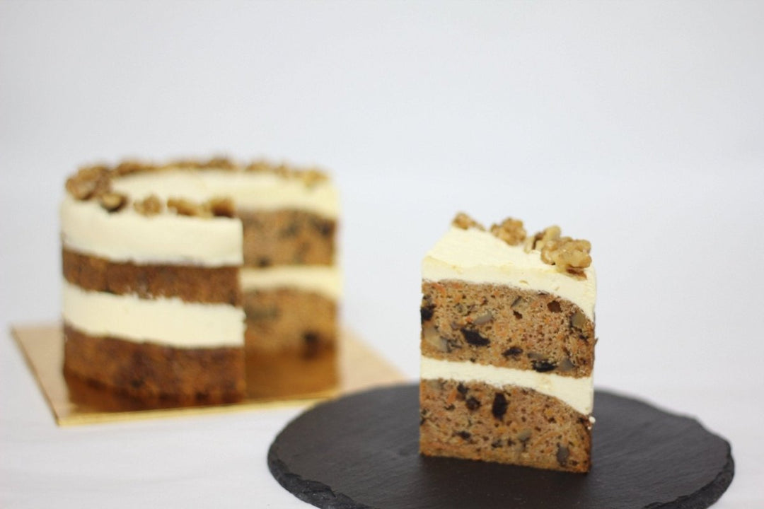 Eggless Vegetarian Carrot Walnut Cake - Whole Cake (5-days Pre-order) - SK Homemade Cakes-Medium 20cm--