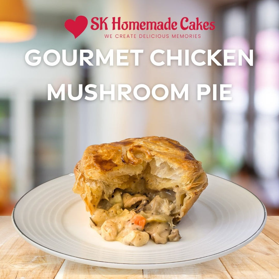 Gourmet Chicken Mushroom Pie (Available Daily) - SK Homemade Cakes - 1pc - 