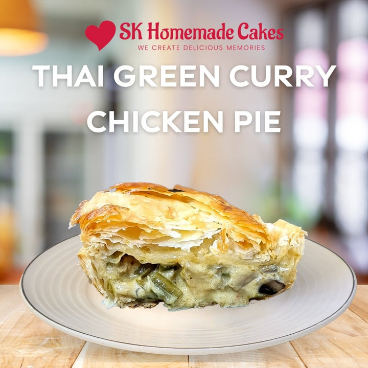 Gourmet Thai Green Curry Chicken Pie (Available Daily) - SK Homemade Cakes - 1pc - 