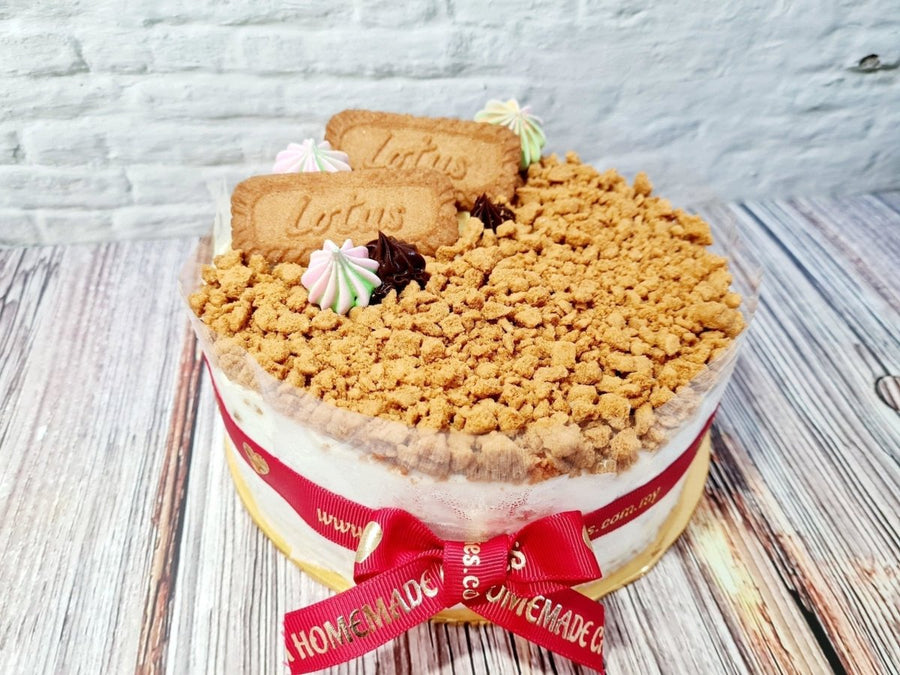 Lotus Biscoff Mille Crepes - 24cm Whole Cake (Available Daily) - SK Homemade Cakes-Small 15cm--