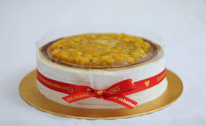 Mango Passionfruit Mille Crepe - Whole Cake (5-days Pre-order) - SK Homemade Cakes-Small 15cm--