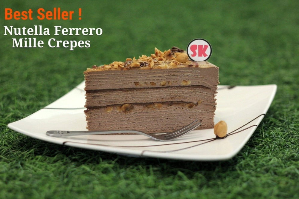 Nutella Ferrero Mille Crepe - Whole Cake (5-days Pre-order) - SK Homemade Cakes-Small 15cm--