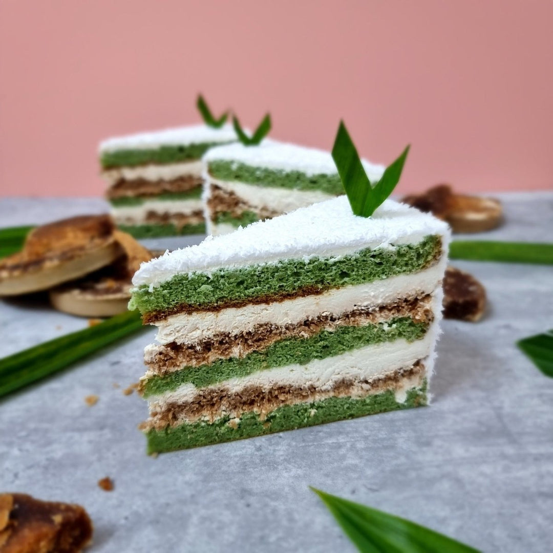 Ondeh Ondeh Cake (Pandan Coconut Cake) - Whole Cake (5-days Pre-order) - SK Homemade Cakes-Small 15cm--