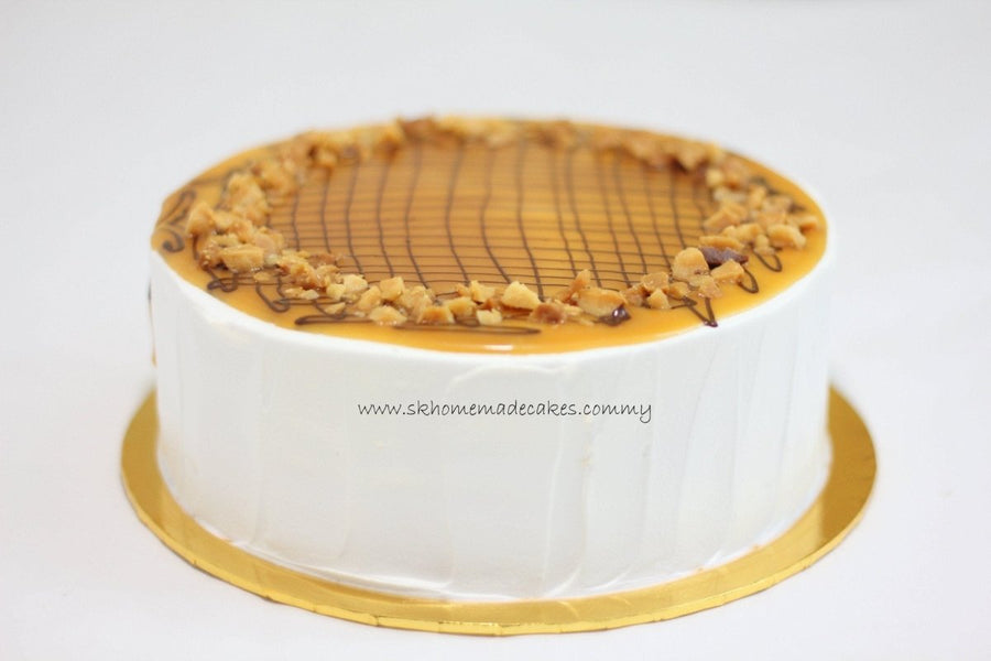 Salted Caramel Macadamia Cake - Whole Cake (5-days Pre-order) - SK Homemade Cakes-Small 15cm--