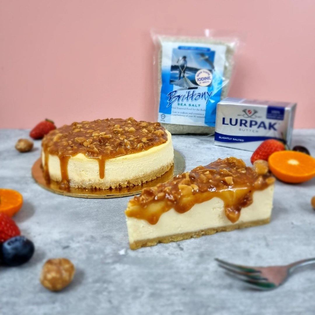 Salted Caramel Macadamia Cheesecake 1pc SLICE CAKE (Available Daily) - SK Homemade Cakes-1pc--