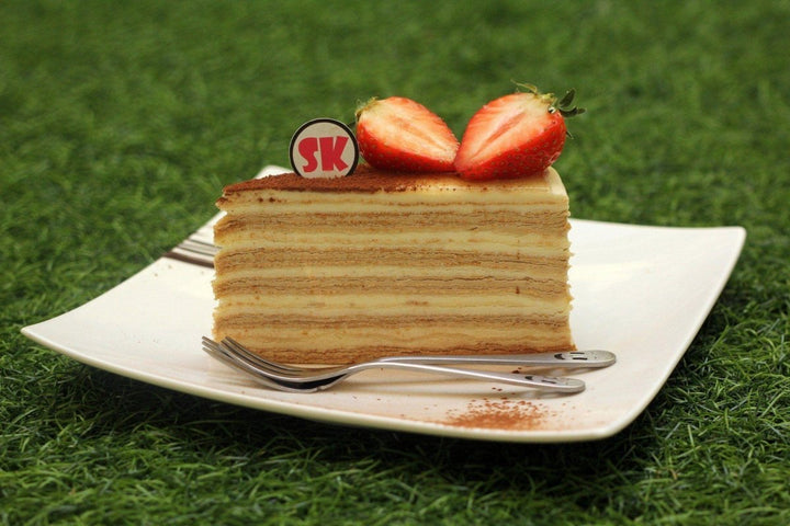 Tiramisu Mille Crepe - 20cm Whole Cake (Available Daily) - SK Homemade Cakes-Medium 20cm--