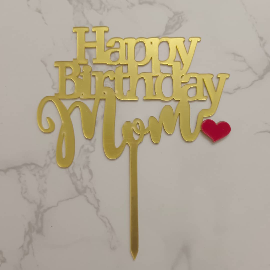 Cake Topper - Arcylic(Wedding, Anniversary, Love & Thank You) – SK ...